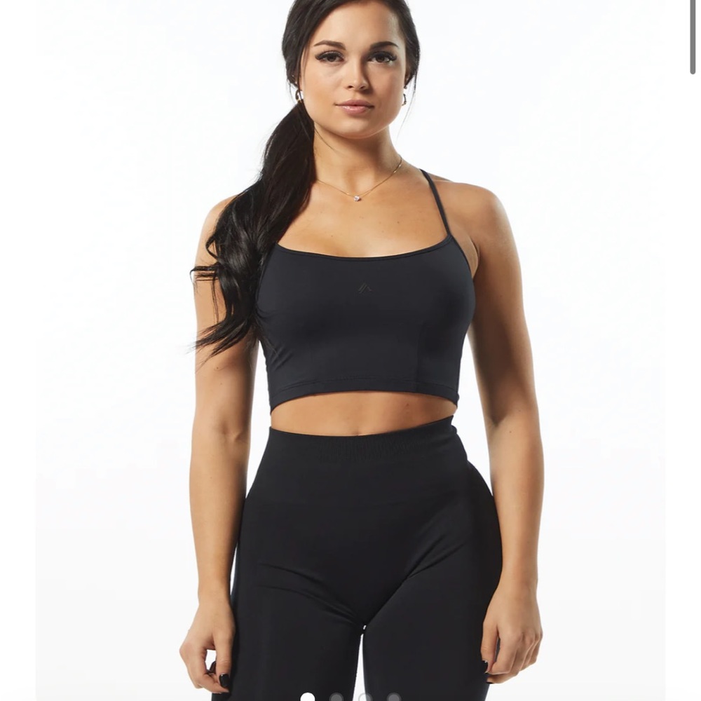 ALPHALETE ATHLETICS Ultrasoft Camisole Tank - Black L